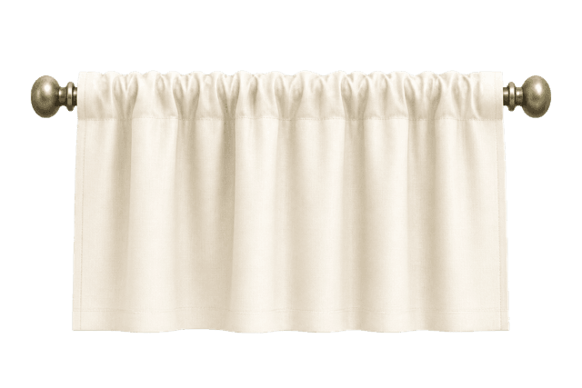 Rod pocket: Rod hidden in a sleeve