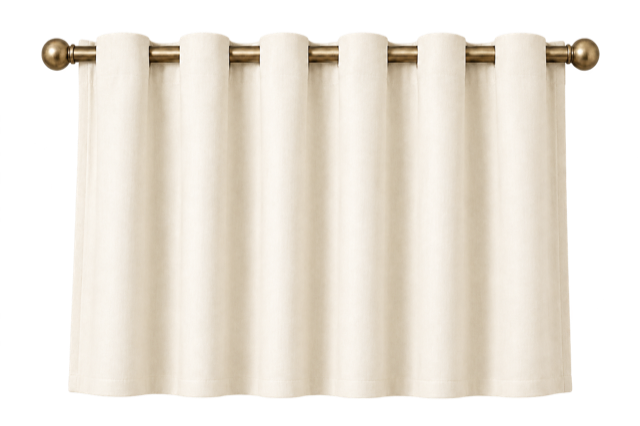 Back Loop: Concealed fabric tabs behind the header