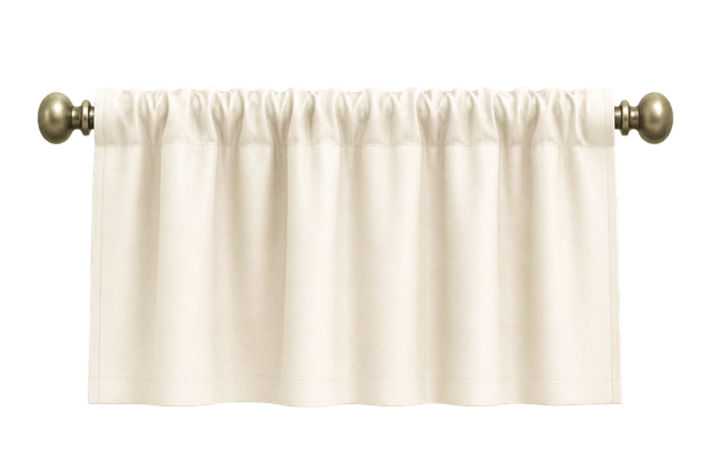 Rod pocket: Rod hidden in a sleeve